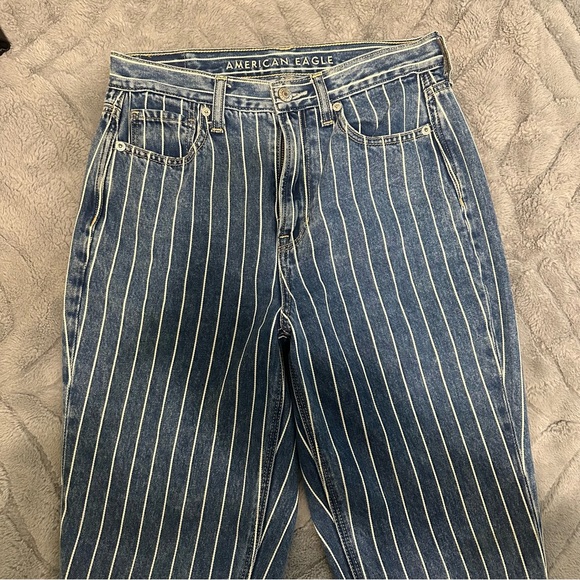 AMERICAN EAGLE STRIPED JEANS SIZE 2 - Picture 5 of 5